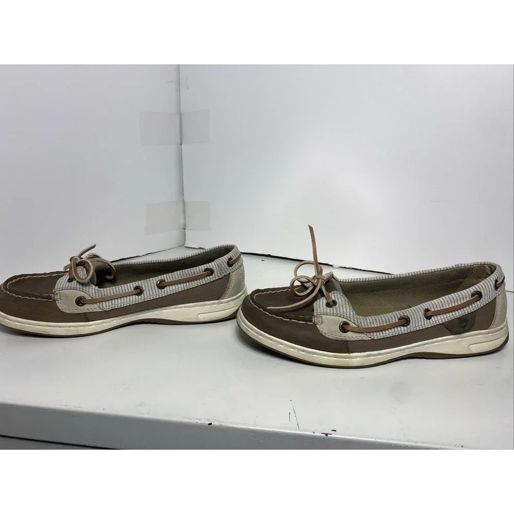 Sperry Women's Top‎ Sider STS81051 Tan Leather Boat Shoe - Size 7.5 M